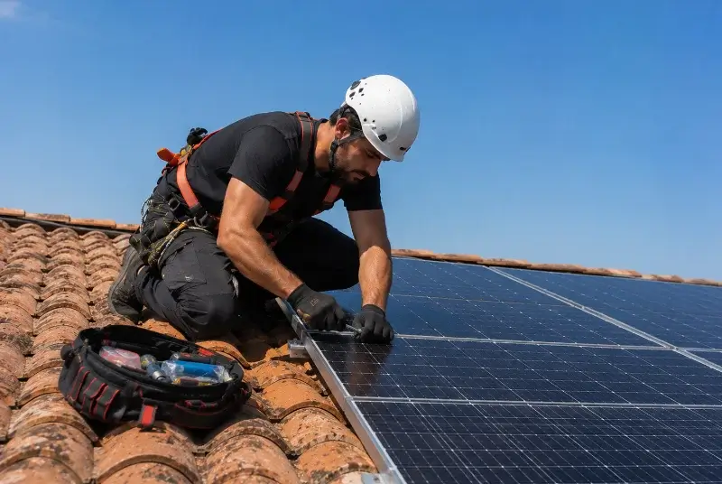 Maintenance et monitoring de panneaux solaires à Saint-Aubin-la-Plaine