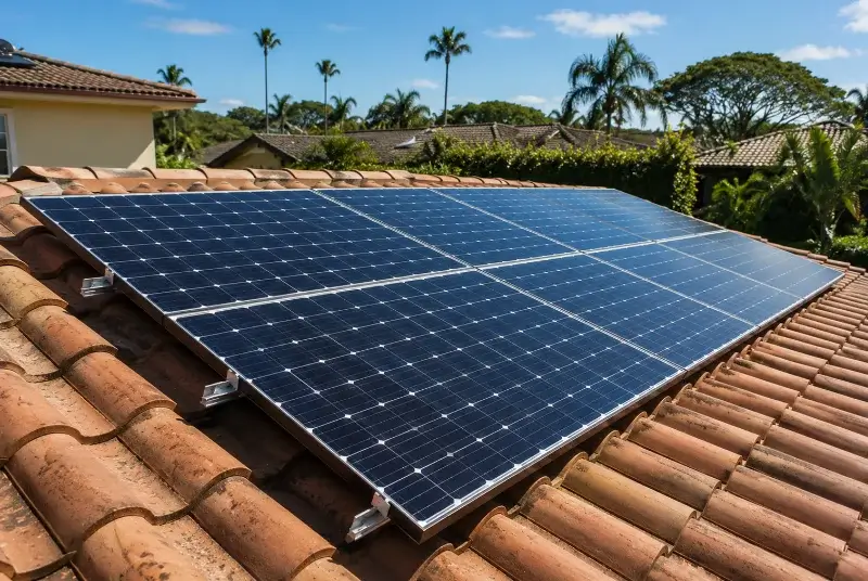 Installation de panneaux solaires à Saint-Aubin-la-Plaine